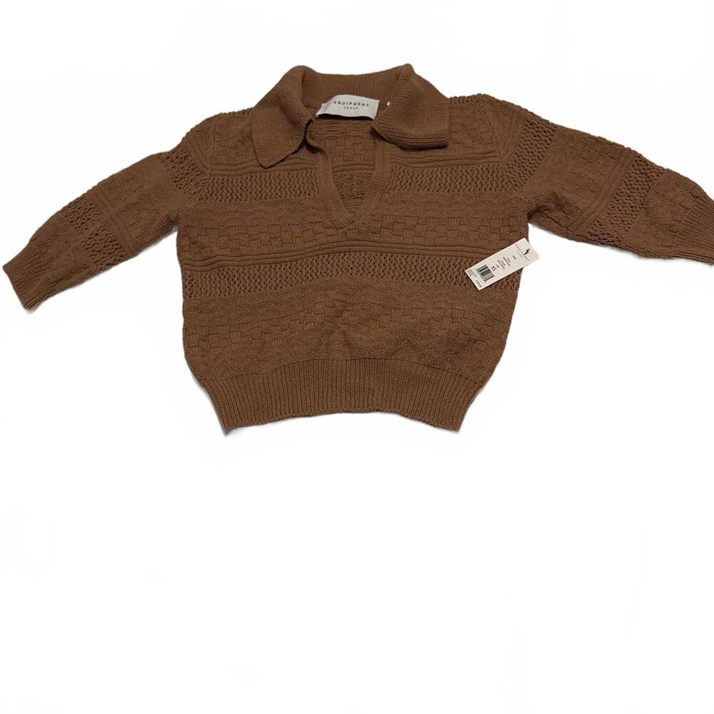 Equipment Femme XS Mimi Sweater in Iced Coffee, XS